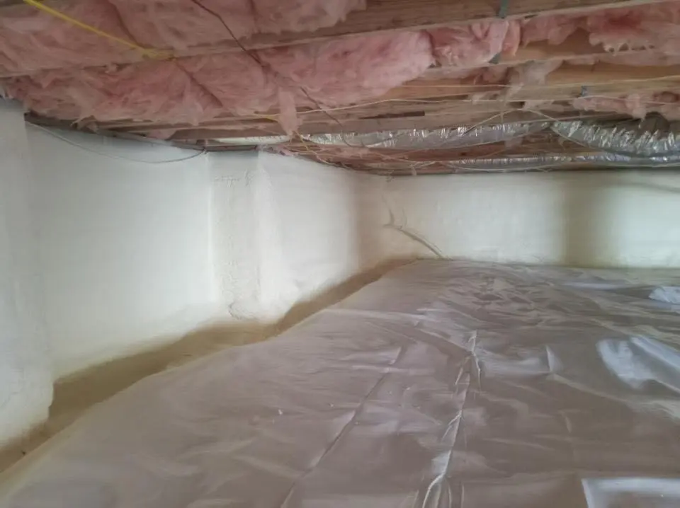 Crawl space encapsulation with closed-cell spray foam for Spray Foam Roofing Repair in Roxborough Park